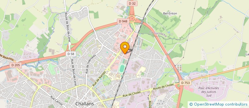 localisation de l'entreprise LA ROMAZIERE à CHALLANS