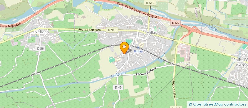 localisation de l'entreprise LA ROMELIA  MILLAS