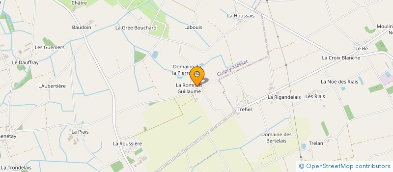 localisation de l'entreprise LA ROMNAIS  GUIPRY-MESSAC
