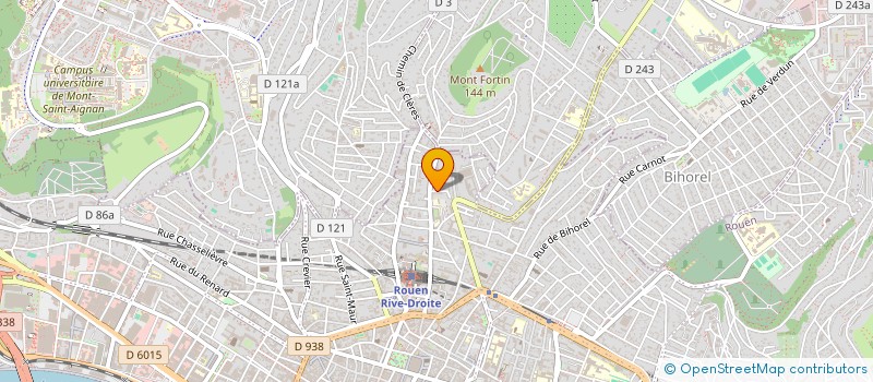 localisation de l'entreprise LA RONCE INVEST à ROUEN