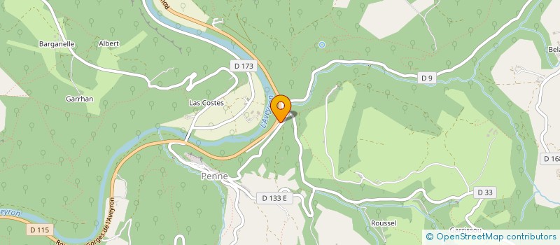 localisation de l'entreprise LA RONCE VIVRIERE  PENNE