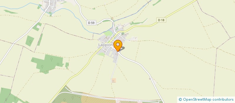 localisation de l'entreprise LA RONCETTE  LAPPION