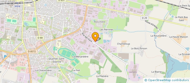 localisation de l'entreprise LA RONCINIERE  VITRE