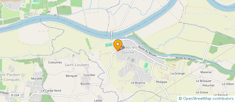 localisation de l'entreprise LA RONDE  CASTETS ET CASTILLON