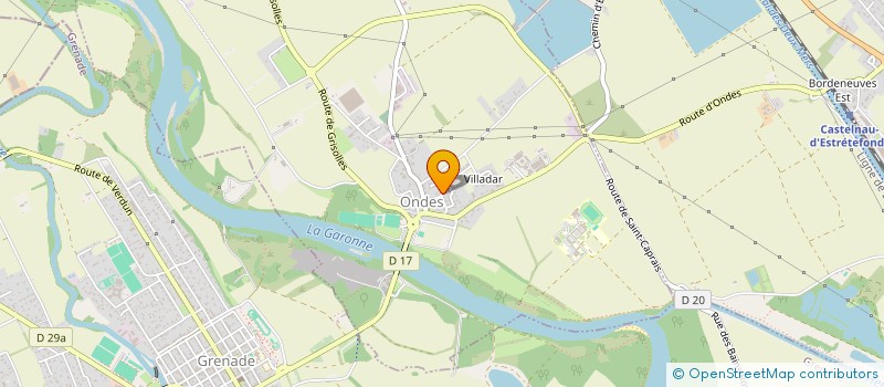 localisation de l'entreprise LA RONDE  ONDES