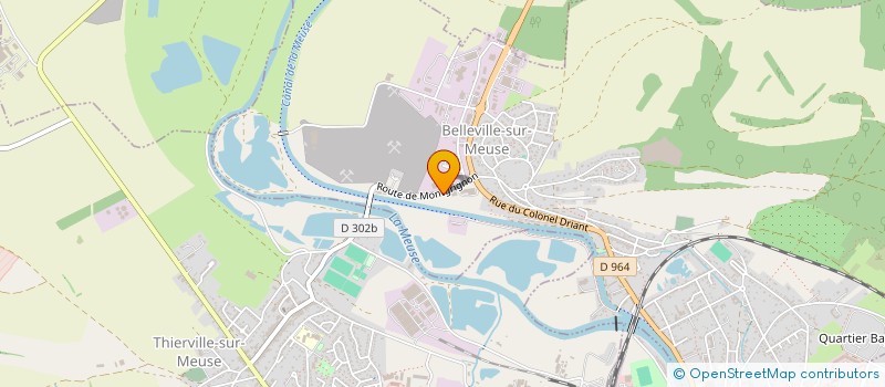 localisation de l'entreprise LA RONDE COTE  BELLEVILLE-SUR-MEUSE