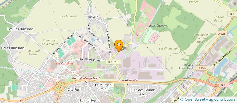 localisation de l'entreprise LA RONDE DE DREUX à DREUX
