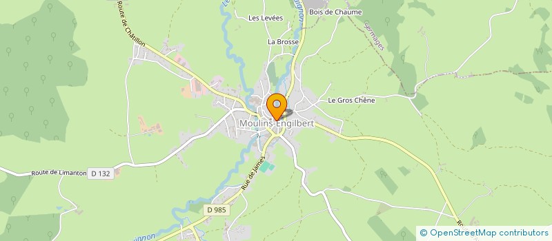 localisation de l'entreprise LA RONDE DES ARTS EN MORVAN  MOULINS-ENGILBERT