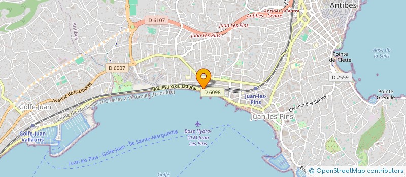 localisation de l'entreprise LA RONDE DES COEURS à ANTIBES
