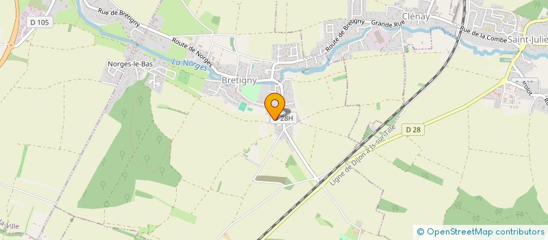 localisation de l'entreprise LA RONDE DES COULEURS  BRETIGNY