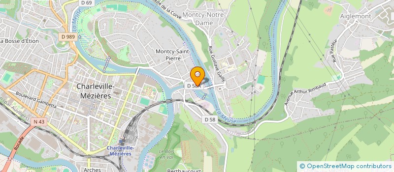 localisation de l'entreprise LA RONDE DES DECOUVERTES 08 à CHARLEVILLE-MEZIERES