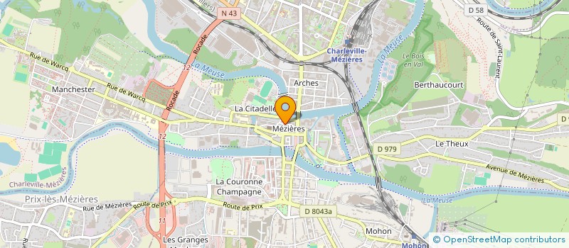 localisation de l'entreprise LA RONDE DES DECOUVERTES à CHARLEVILLE-MEZIERES