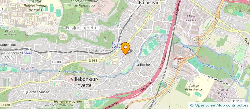 localisation de l'entreprise LA RONDE DES FAMILLES  PALAISEAU