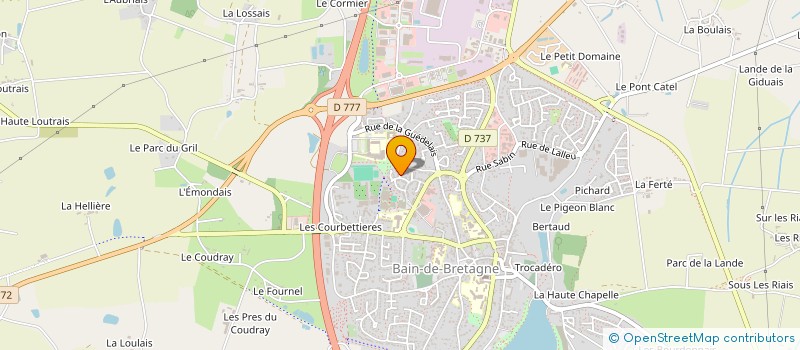 localisation de l'entreprise LA RONDE DES FEES à BAIN-DE-BRETAGNE