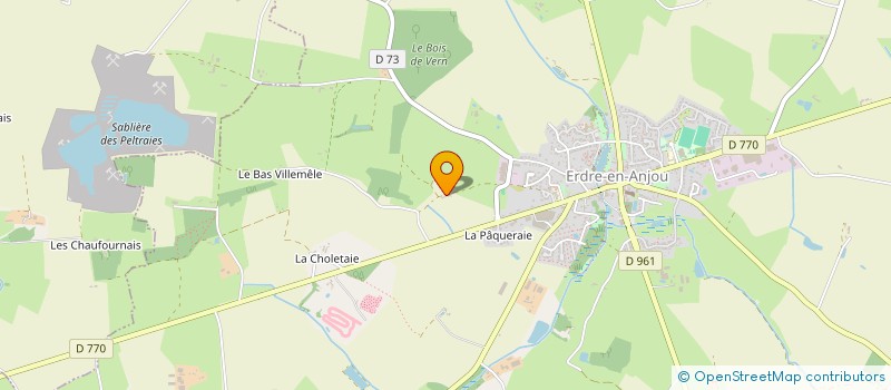 localisation de l'entreprise LA RONDE DES FRUITS à LONGUENEE-EN-ANJOU