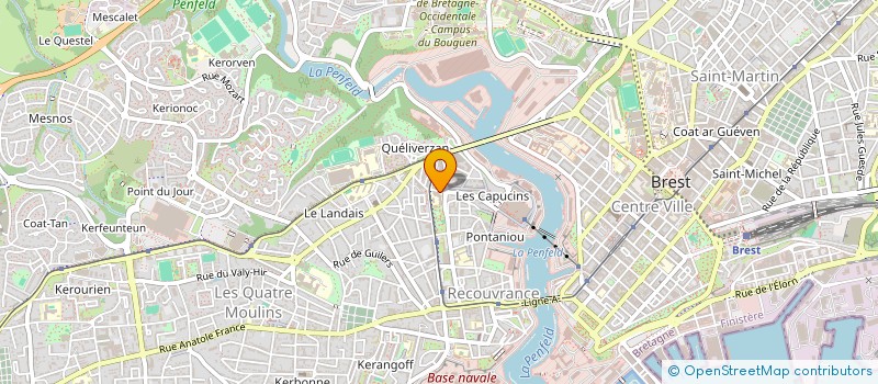 localisation de l'entreprise LA RONDE DES LUCIOLES à BREST
