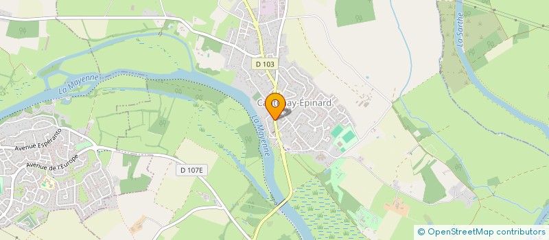 localisation de l'entreprise LA RONDE DES LUTIN  CANTENAY-EPINARD