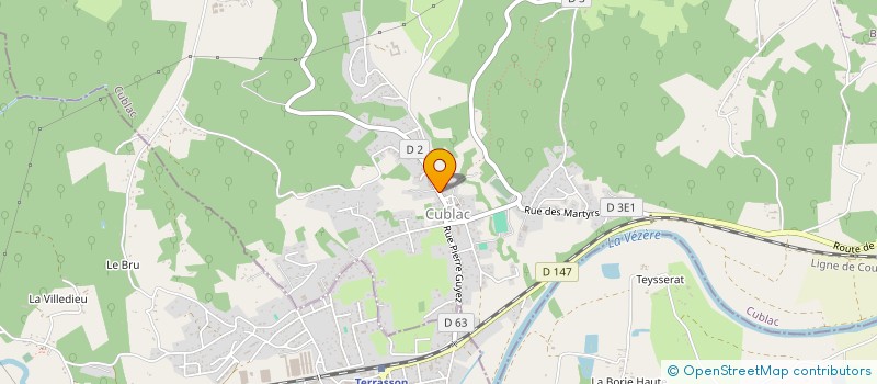 localisation de l'entreprise LA RONDE DES OURSONS à CUBLAC