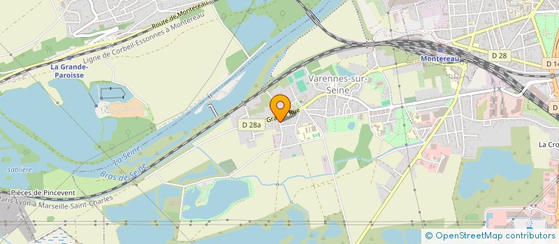 localisation de l'entreprise LA RONDE DES P'TITES MAINS VARENNOISES  VARENNES-SUR-SEINE