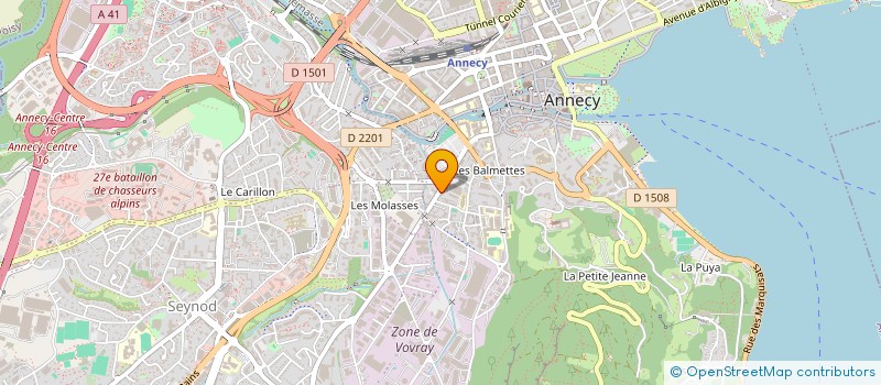 localisation de l'entreprise LA RONDE DES P TITS AMIS à ANNECY