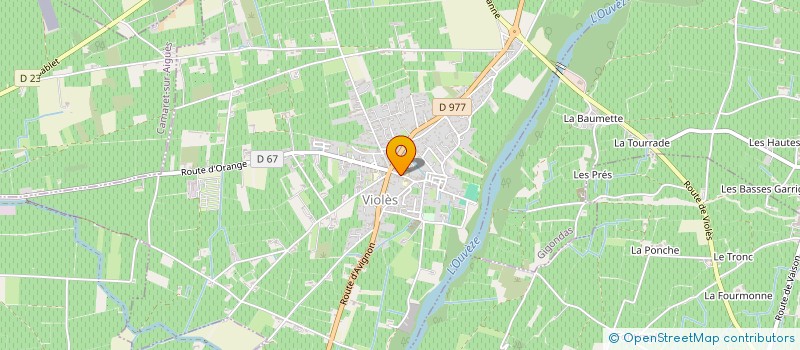 localisation de l'entreprise LA RONDE DES PETITS POUCETS  VIOLES