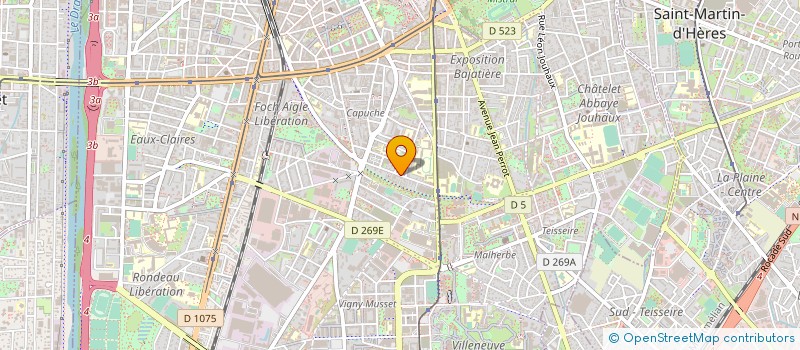 localisation de l'entreprise LA RONDE DES PIZZAS à GRENOBLE