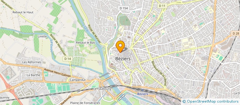 localisation de l'entreprise LA RONDE DES PRIMEURS à BEZIERS