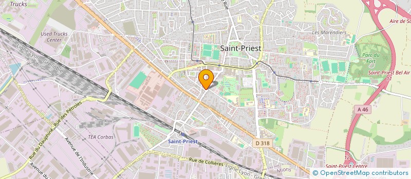 localisation de l'entreprise LA RONDE DES SAISONS  SAINT-PRIEST