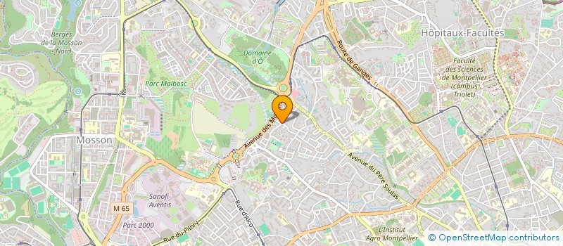 localisation de l'entreprise LA RONDE DES TILLEULS à MONTPELLIER