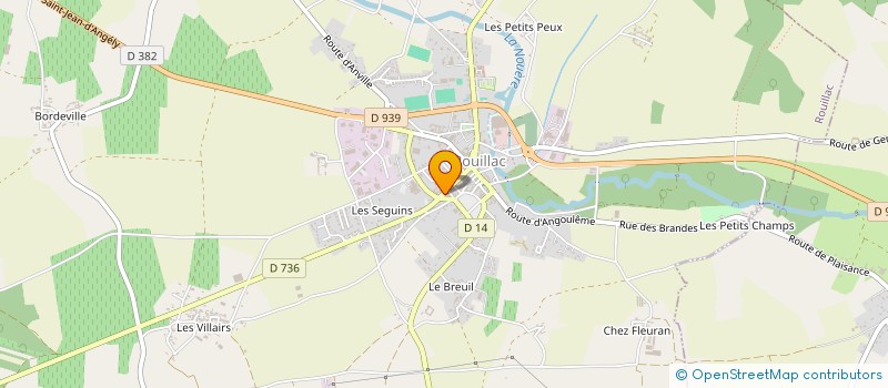 localisation de l'entreprise LA RONDE DES ZEBULONS à ROUILLAC