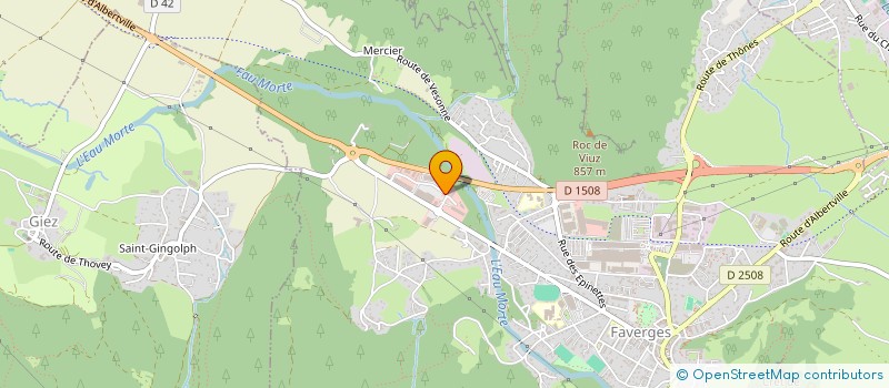 localisation de l'entreprise LA RONDE DU BIO à FAVERGES-SEYTHENEX