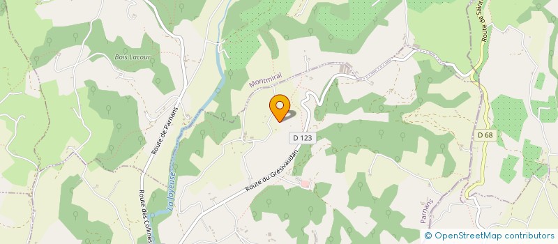 localisation de l'entreprise LA RONDE LIERRE à MONTMIRAL