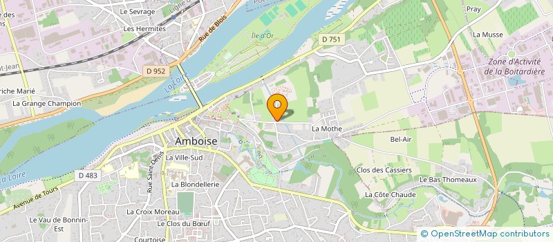 localisation de l'entreprise LA RONDE SOLIDAIRE DU VAL D'AMBOISE à AMBOISE