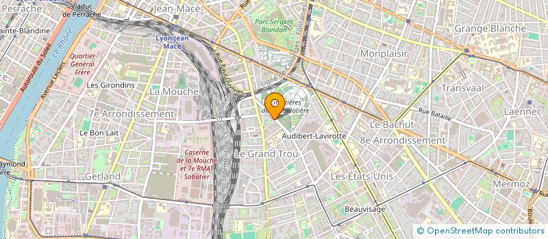 localisation de l'entreprise LA RONZE DU SUD  LYON