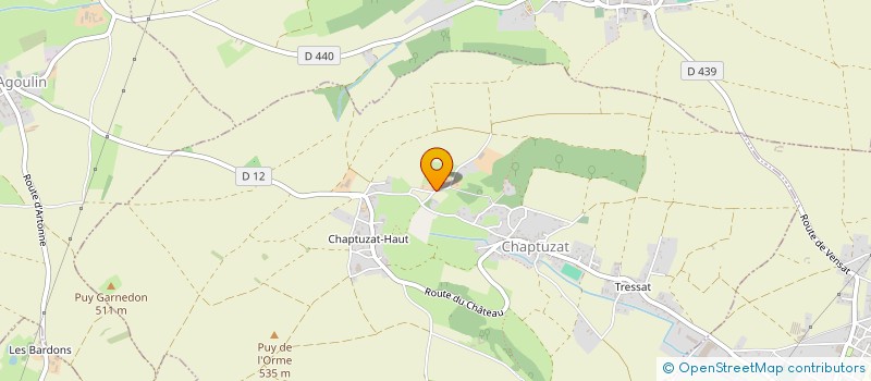 localisation de l'entreprise LA RONZIERE  CHAPTUZAT