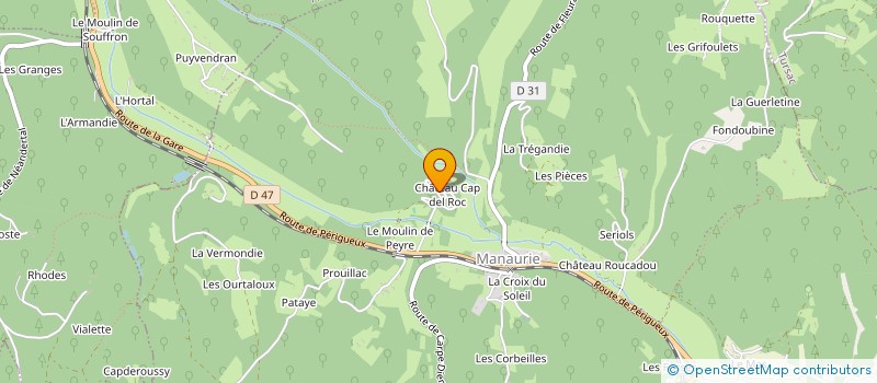 localisation de l'entreprise LA ROQUE SAINT CHRISTOPHE à PEYZAC-LE-MOUSTIER