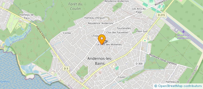 localisation de l'entreprise LA ROS(E) DES CHAMPS  ANDERNOS-LES-BAINS