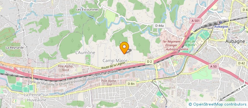 localisation de l'entreprise LA ROSA BIANCA à AUBAGNE
