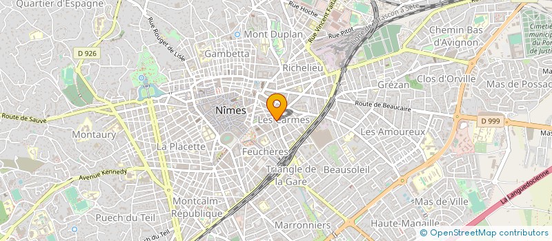 localisation de l'entreprise LA ROSACE  NIMES