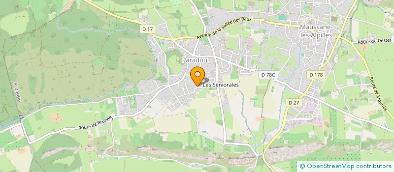 localisation de l'entreprise LA ROSACE  PARADOU