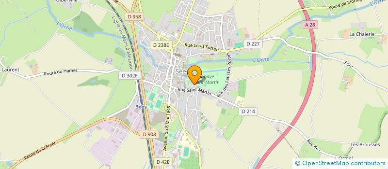 localisation de l'entreprise LA ROSACE à SEES