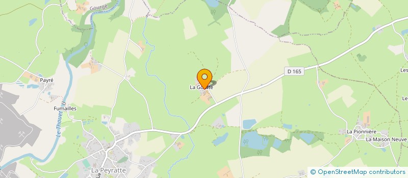 localisation de l'entreprise LA ROSALIE  LA PEYRATTE