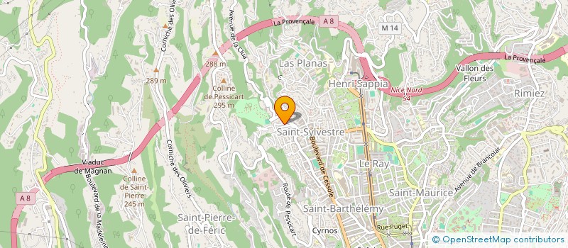 localisation de l'entreprise LA ROSARO à NICE