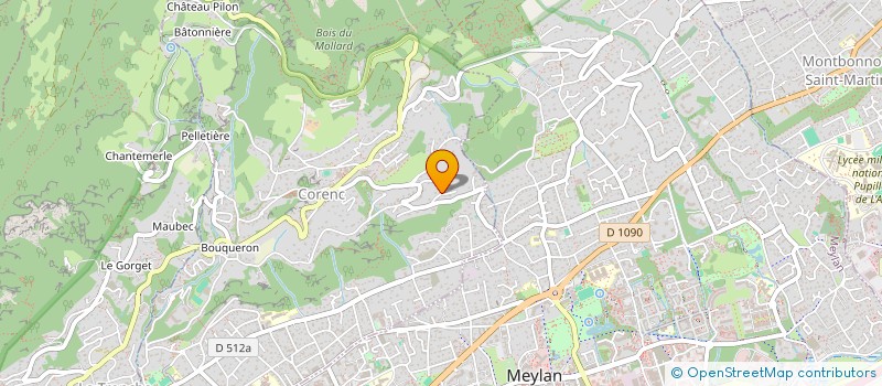 localisation de l'entreprise LA ROSE 1  CORENC