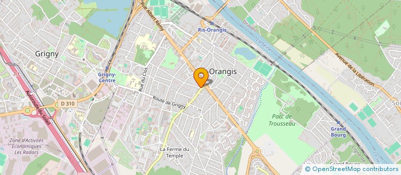 localisation de l'entreprise LA ROSE à RIS-ORANGIS