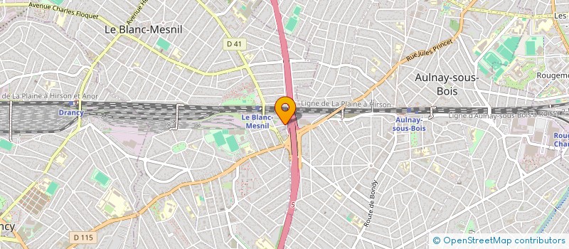 localisation de l'entreprise LA ROSE à LE BLANC-MESNIL