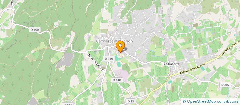 localisation de l'entreprise LA ROSE  CABRIERES D'AVIGNON