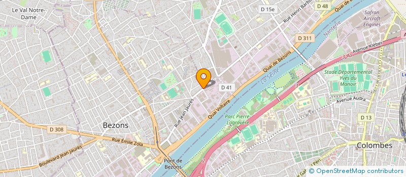 localisation de l'entreprise LA ROSE à BEZONS