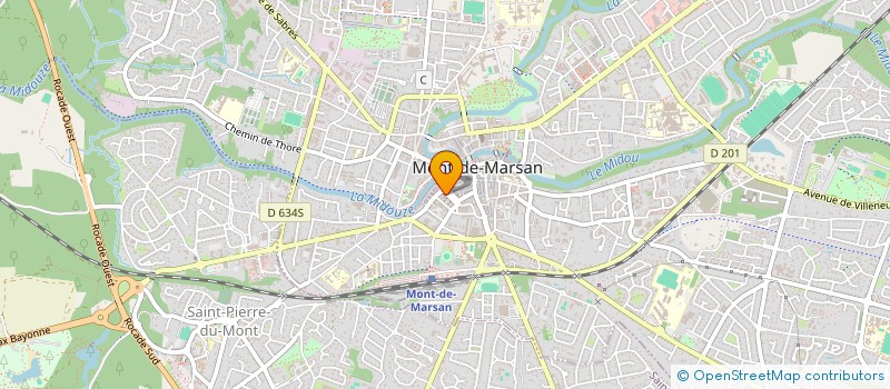 localisation de l'entreprise LA ROSE à MONT-DE-MARSAN