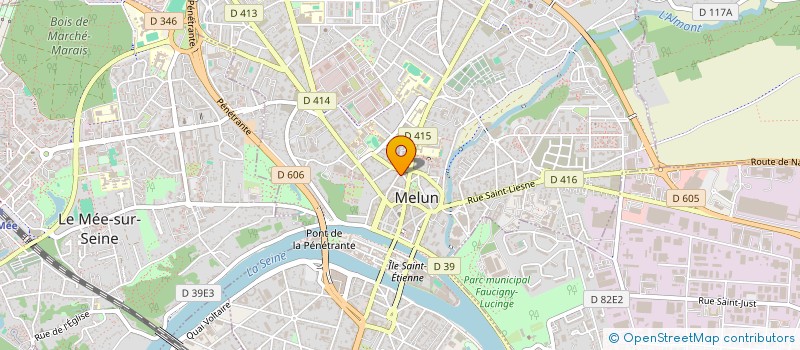 localisation de l'entreprise LA ROSE  MELUN